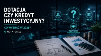 Dotacja, kredyt i pożyczka preferencyjna jako trzy ścieżki finansowania inwestycji MŚP w 2026 roku
