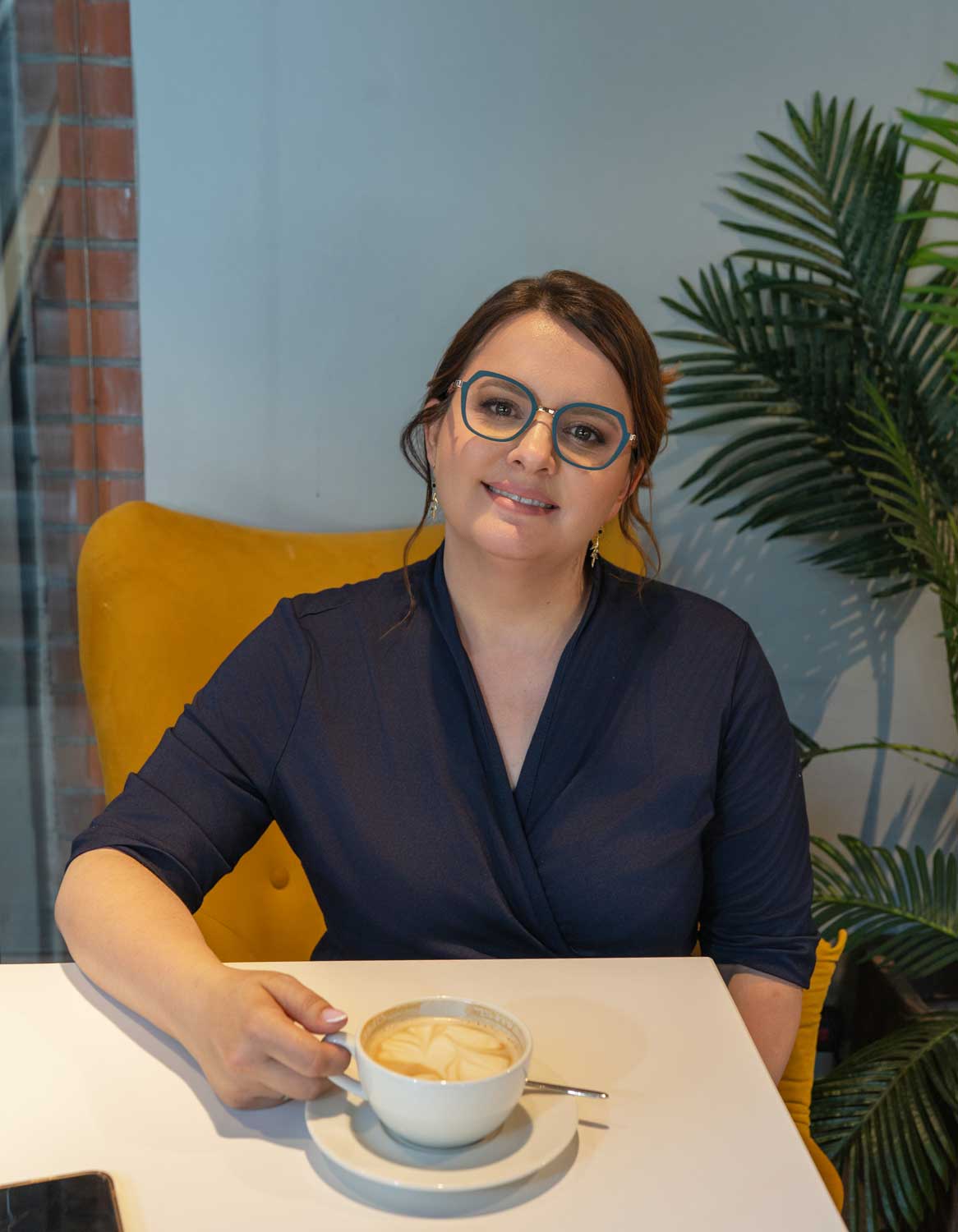 Michalina Walorczyk podczas rozmowy o projekcie